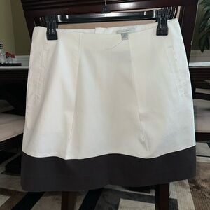 J. Crew Cream A-Line Mini Skirt for Work